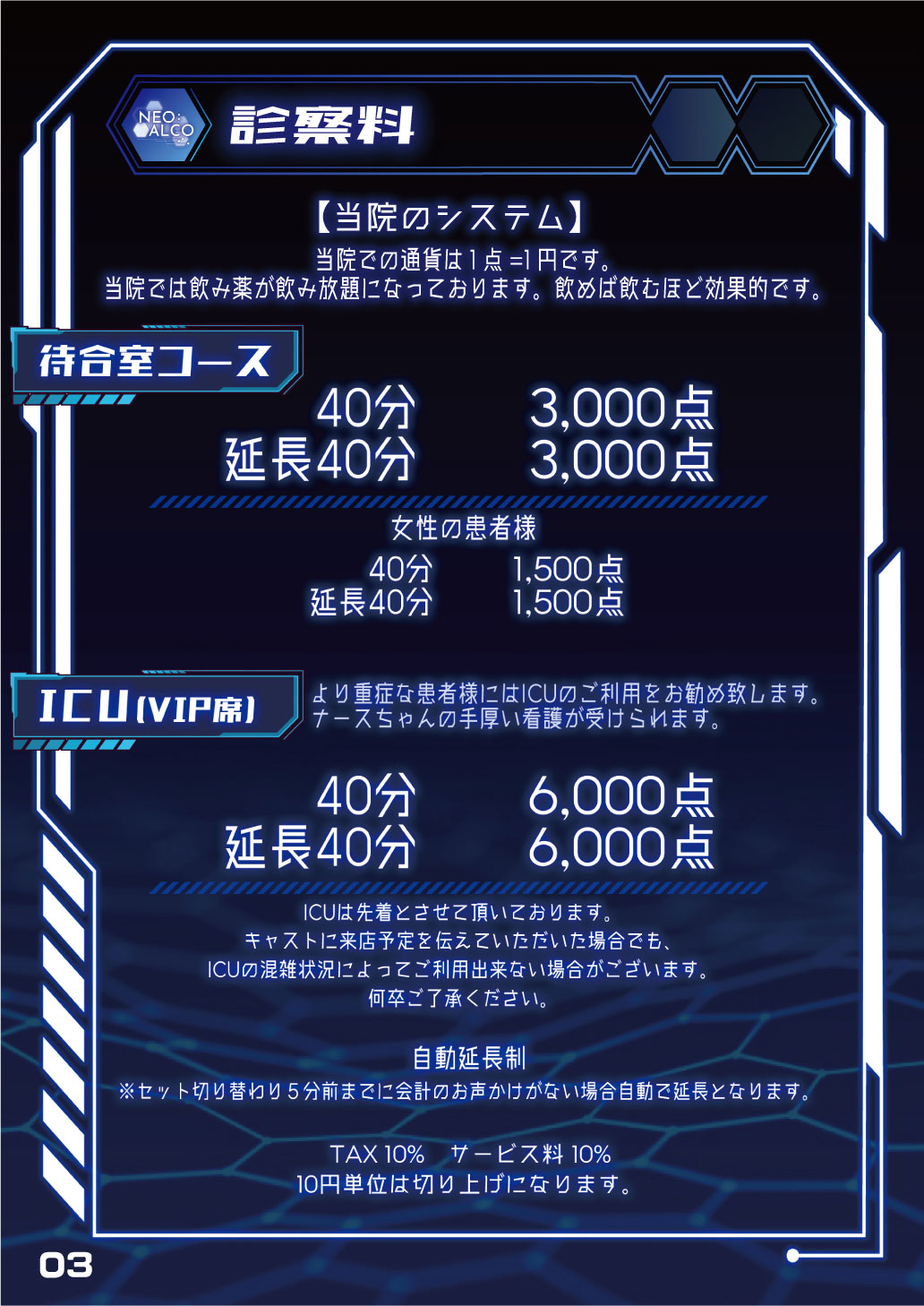 NEO:ALCOHOLICのシステム1